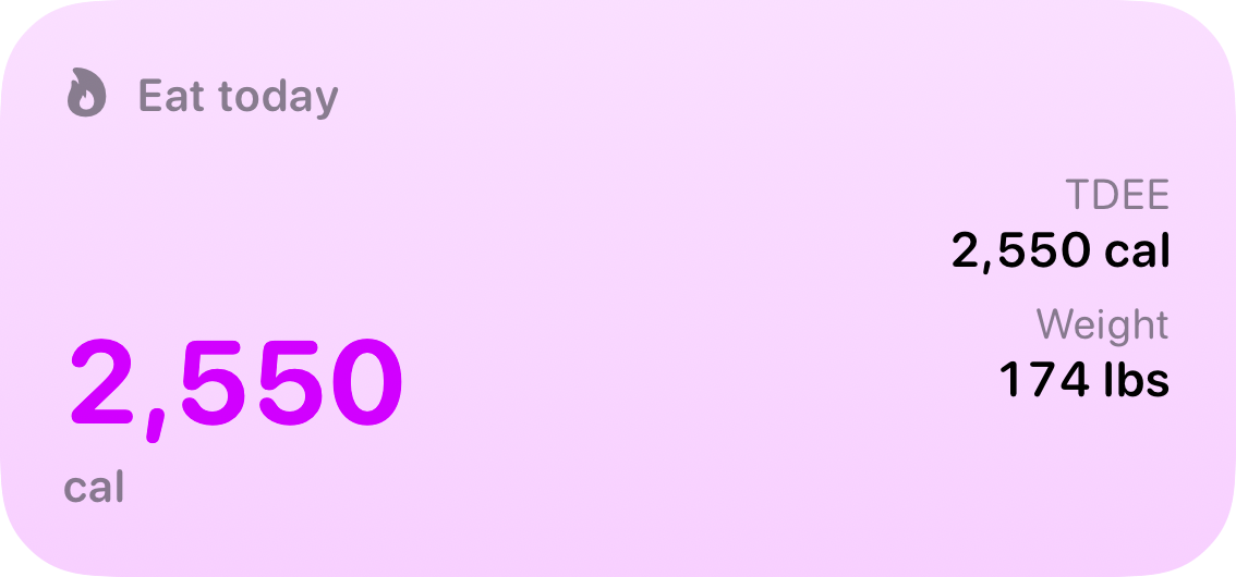 The Budget widget from Burn Rate at Medium size in the Purple tint, light appearance.
