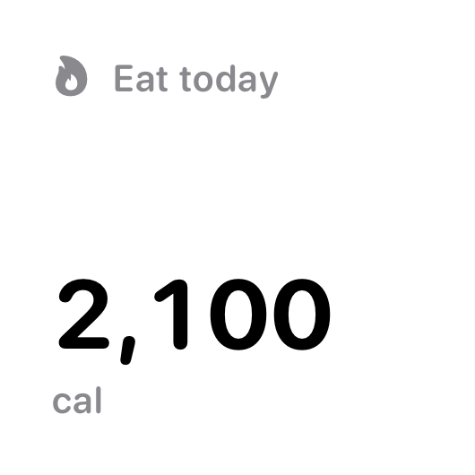 The Budget widget from Burn Rate at Small size in the Grey tint, light appearance.