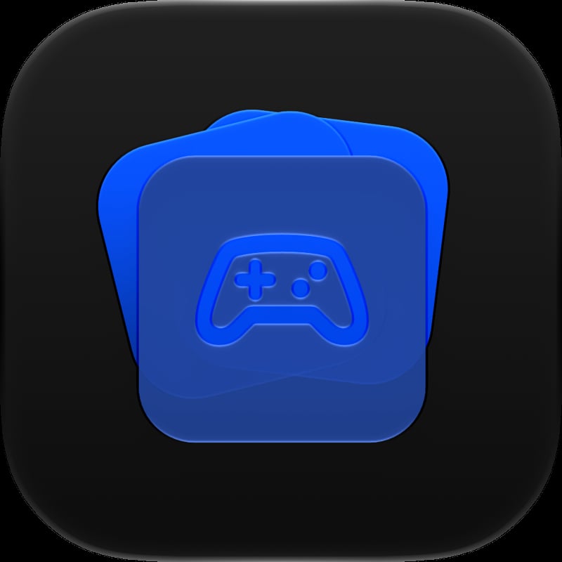 House Rules app icon in the Blue tint, dark appearance.