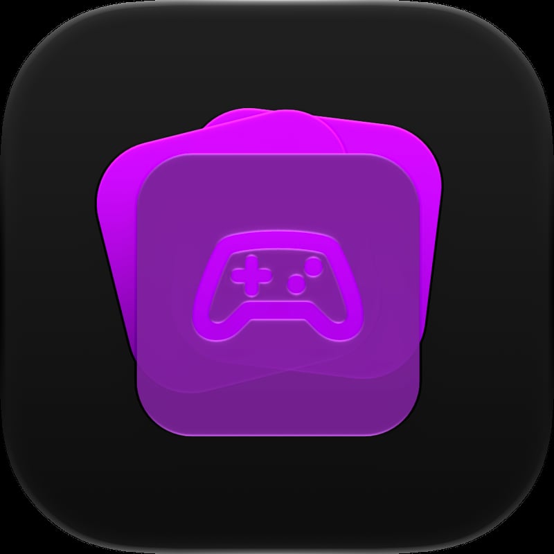 House Rules app icon in the Purple tint, dark appearance.