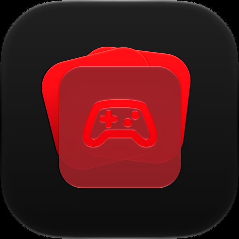 House Rules app icon in the Red tint, dark appearance.
