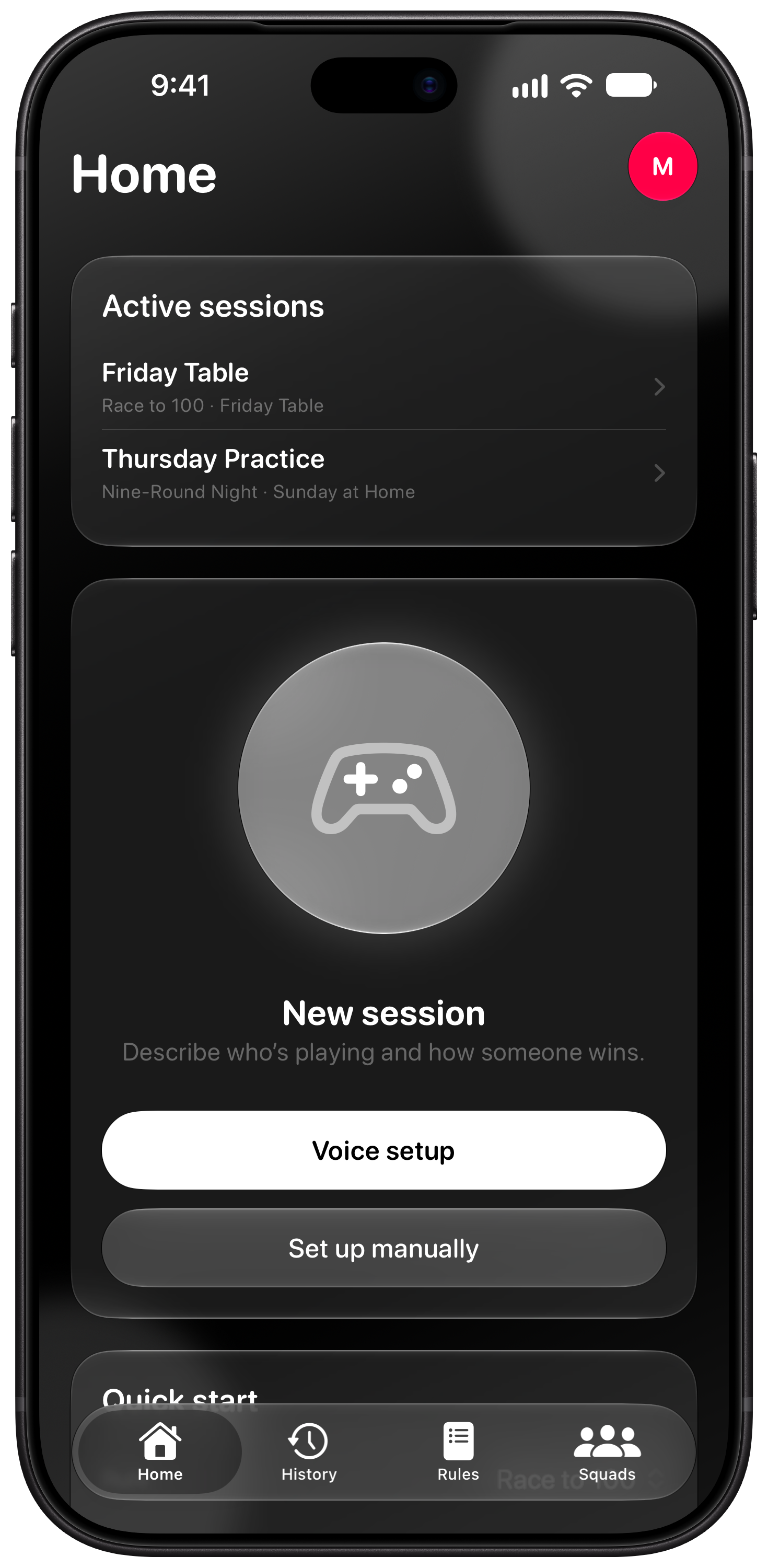 House Rules on iPhone 18 Pro Max showing Home in the Grey tint, dark appearance.