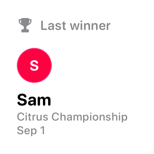 The Live Game widget from House Rules at Small size in the Grey tint, light appearance.