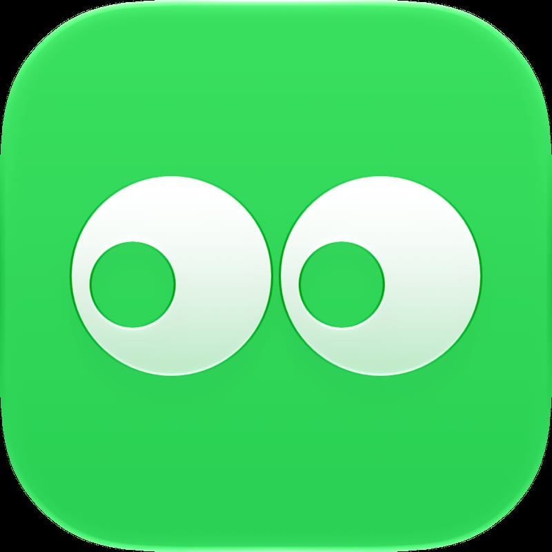 Out the Rudes app icon in the Green tint, light appearance.