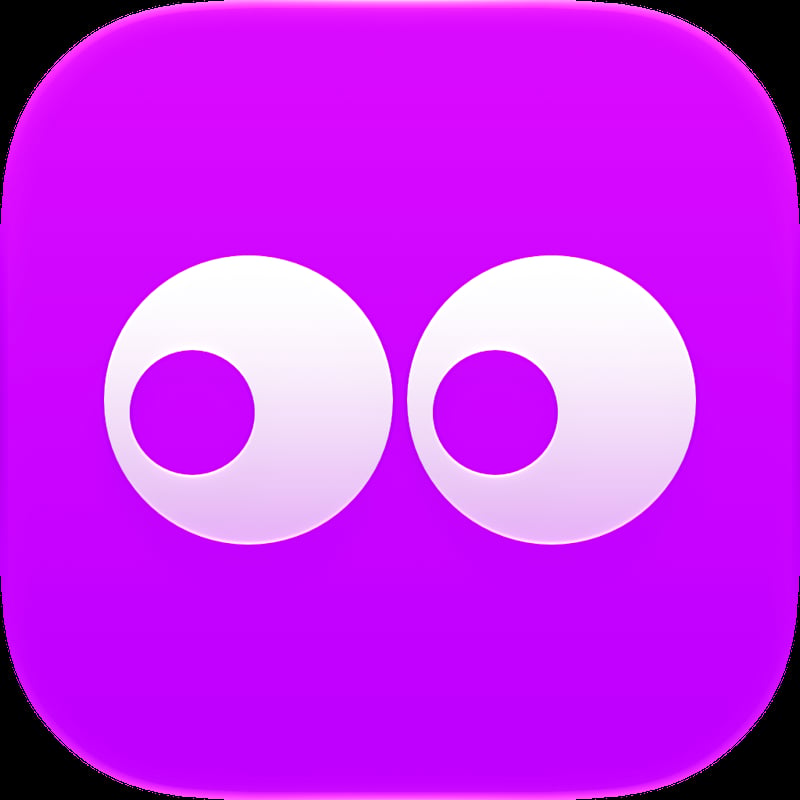 Out the Rudes app icon in the Purple tint, light appearance.