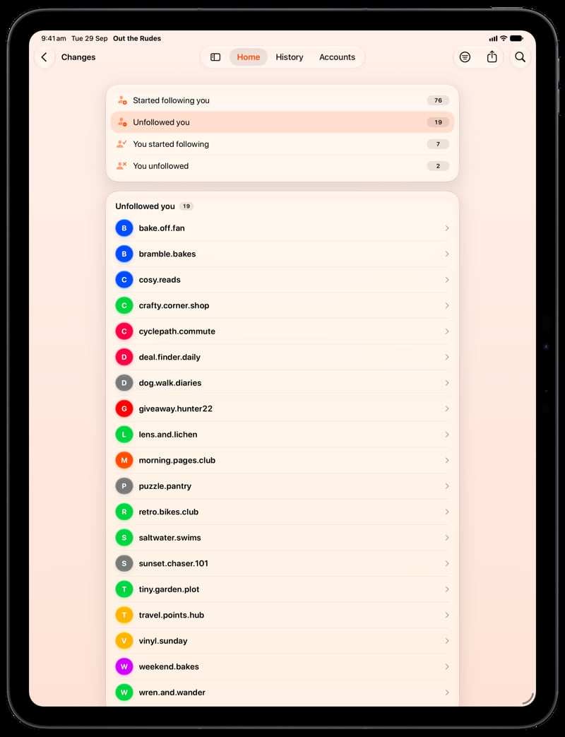 Out the Rudes on iPad Pro 13-inch showing Changes in the Orange tint, light appearance.