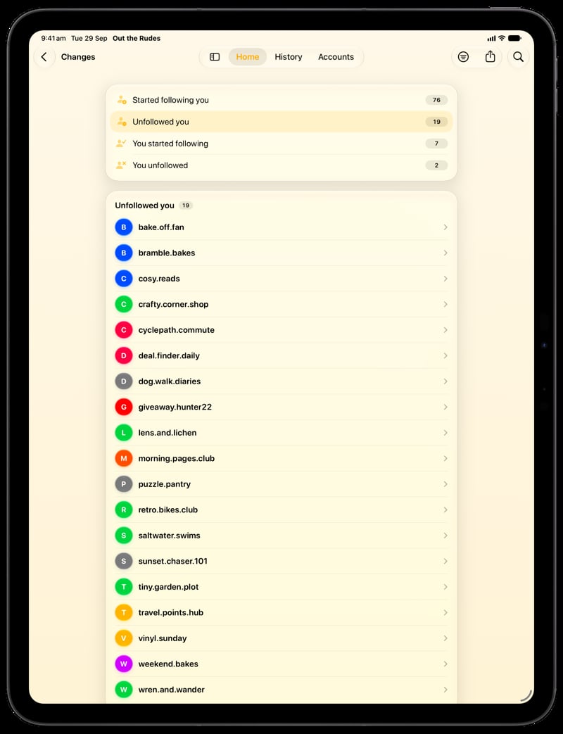 Out the Rudes on iPad Pro 13-inch showing Changes in the Yellow tint, light appearance.