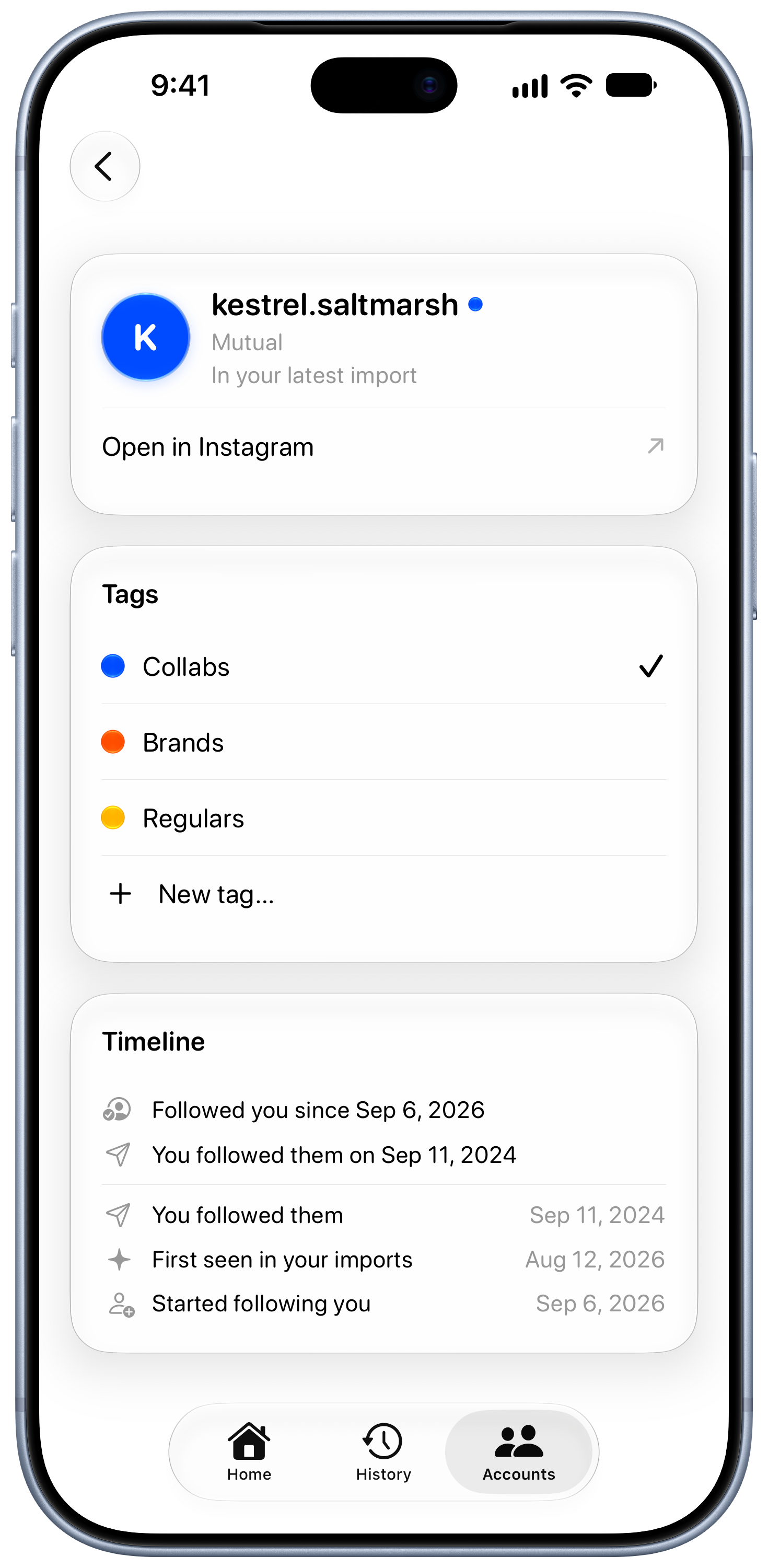 Out the Rudes on iPhone 18 Pro Max showing Timeline in the Grey tint, light appearance.
